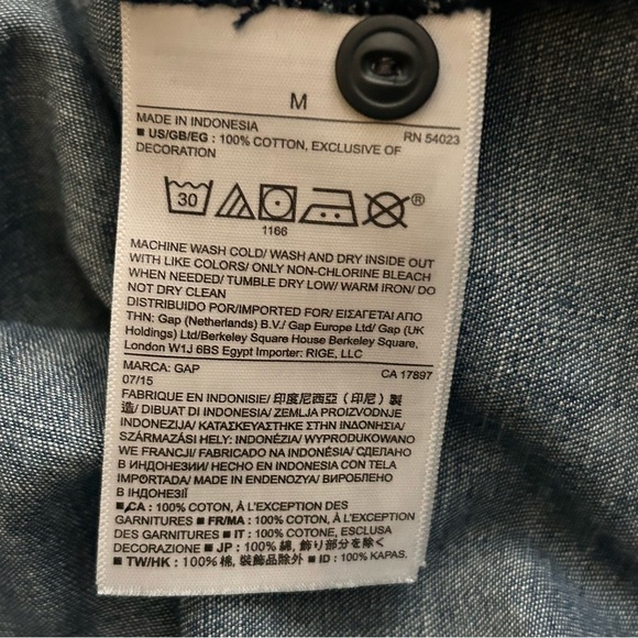 Gap Embroidered Denim Tunic Top - Picture 5 of 10